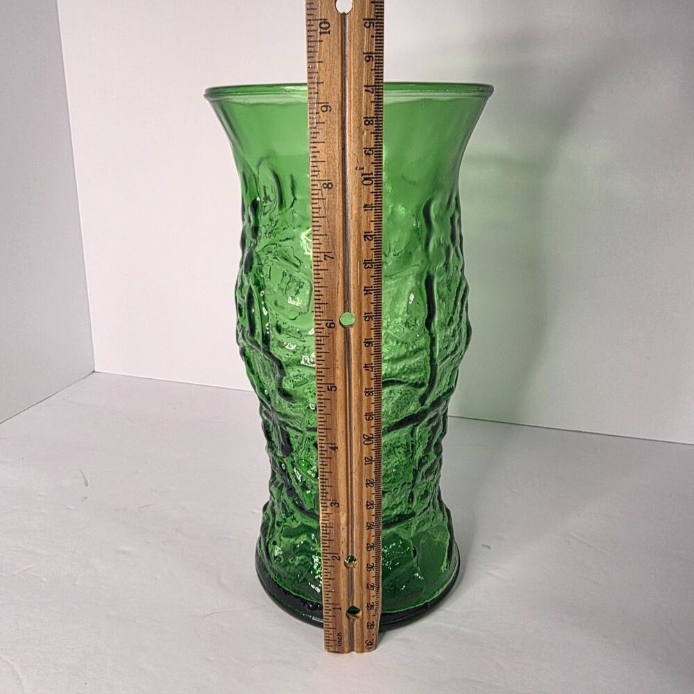vintage green glass vase E.O. Brody Company - Picture 3 of 6